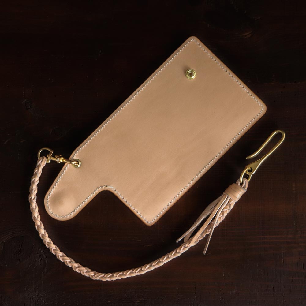 Leather Biker Wallet Natural Back Leather Biker Wallet Natural Back
